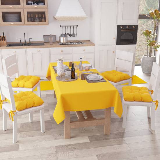 PETTI Cuscini per Sedie Cucina, Cuscini Coprisedie 6 Pezzi Giallo Shopping online