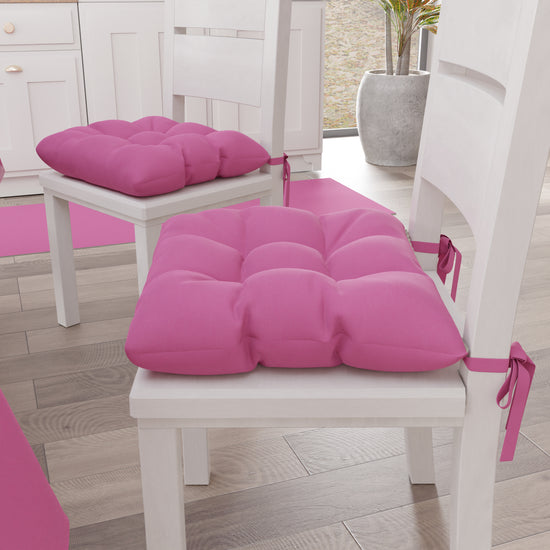 PETTI Cuscini per Sedie Cucina, Cuscini Coprisedie 6 Pezzi Fucsia Cyber Monday