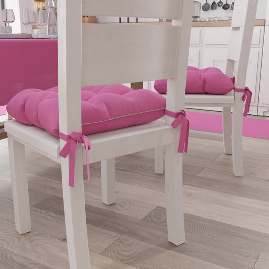 PETTI Cuscini per Sedie Cucina, Cuscini Coprisedie 6 Pezzi Fucsia Cyber Monday