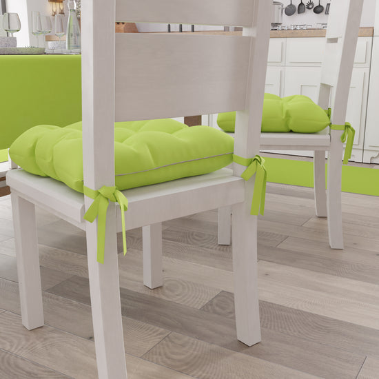 PETTI Cuscini per Sedie Cucina, Cuscini Coprisedie 6 Pezzi Verde Chiaro Offerta natalizia