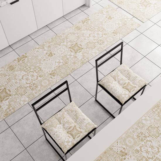 PETTI Tappeto Cucina Antiscivolo moderno Passatoia Cucina lavabile Vietri 02 Beige Lightning offer