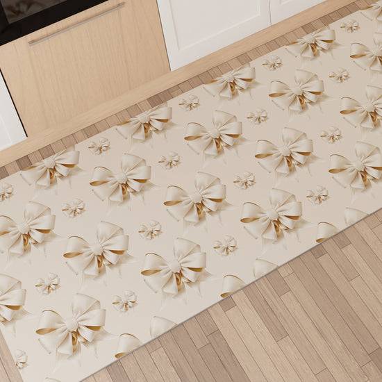 PETTI Tappeto Cucina Antiscivolo Passatoia Cucina lavabile, Cucina Fiocco Beige