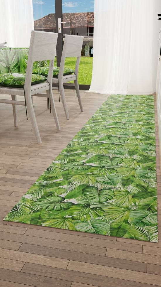 PETTI Tappeto Cucina Antiscivolo Passatoia Cucina lavabile, Cucina Foglia Tropicale Sconti VIP