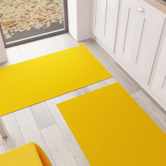 PETTI Tappeto Cucina Passatoia Cucina Tinta Unita Giallo Super sconto
