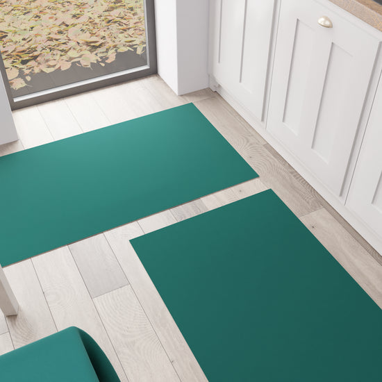 PETTI Tappeto Cucina Passatoia Cucina Tinta Unita Verde Ottanio Limitato a 3 giorni