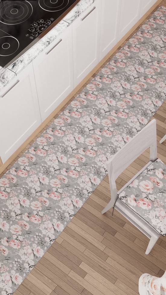 PETTI Cuscini per Sedie Coprisedia 6 Pezzi Floreale-17 Grigio Qualità