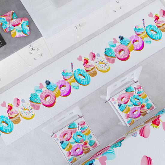 PETTI Cuscini per Sedie Coprisedia 6 Pezzi Donuts Spedizione Gratuita