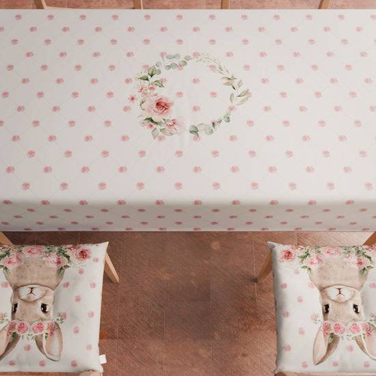 PETTI Cuscini Pasqua per Sedie Coprisedia Pasqua 6 Pezzi Pink Rabbit Promozione Limitata