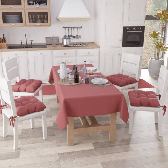 PETTI Cuscini per Sedie Cucina, Cuscini Coprisedie 6 Pezzi Cipria Scuro Economico