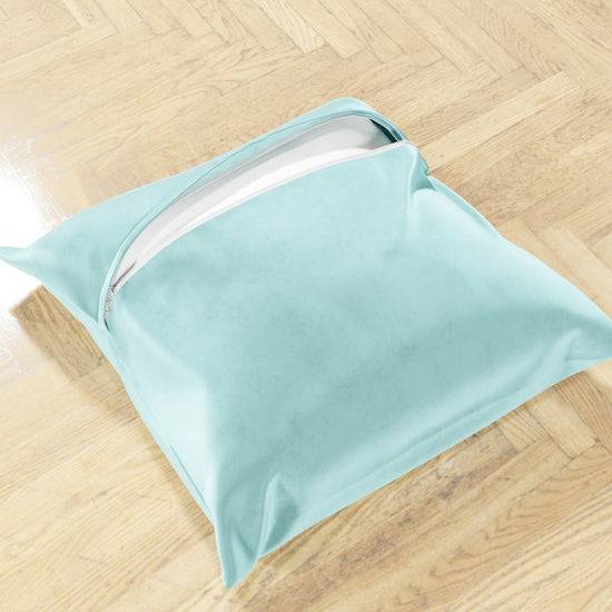 PETTI Cuscini Arredo in Velluto 2pz, Cuscini divano Celeste Sconto di tempo limitato