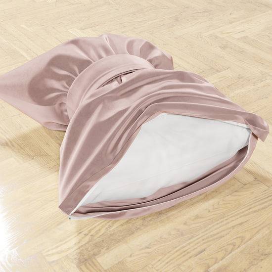 PETTI Cuscino Arredo Fiocco in Velluto 40x50 cm, Cuscino divano Cipria Flash Sale