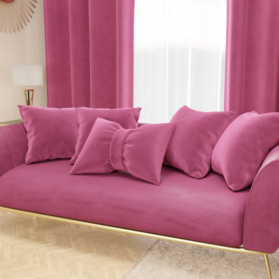 PETTI Cuscini Arredo in Velluto 2pz, Cuscini divano Fucsia Shopping online