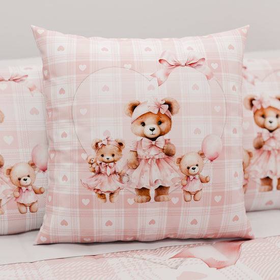 PETTI Cuscini, Copricuscini Divano, Cuscini Arredo in Stampa Digitale Teddy Love Rosa Offerta natalizia