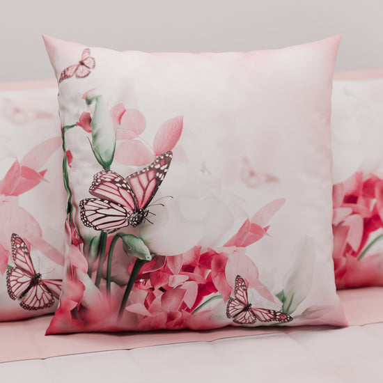 PETTI Cuscini, Copricuscini Divano, Cuscini Arredo in Stampa Digitale Roses Butterfly Offerte stagionali