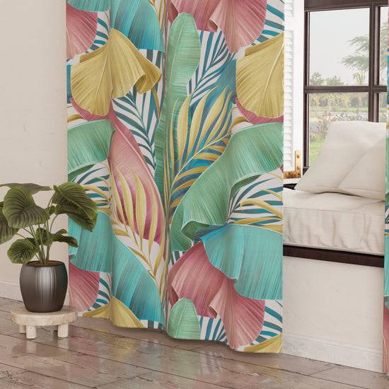 PETTI Tenda Arredo da Interno a Pannelli con Anelli Tropical Multicolor Sconti VIP