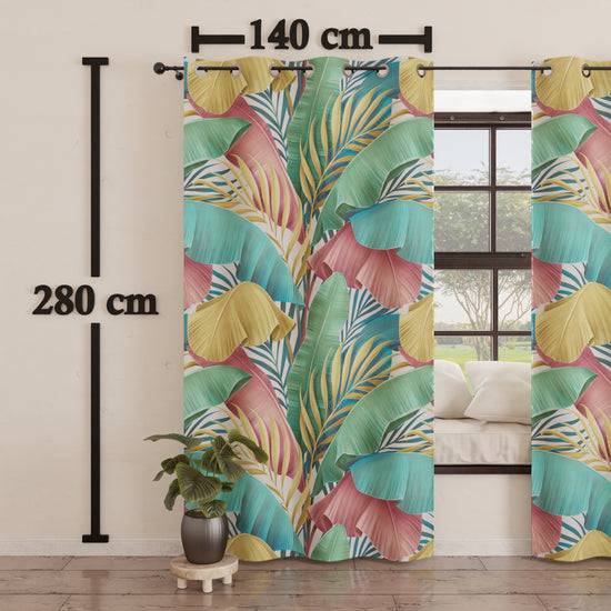 PETTI Tenda Arredo da Interno a Pannelli con Anelli Tropical Multicolor Sconti VIP