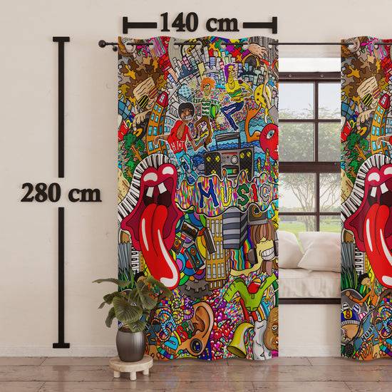 PETTI Tenda Arredo da Interno a Pannelli con Anelli Murales Ultimi tre giorni