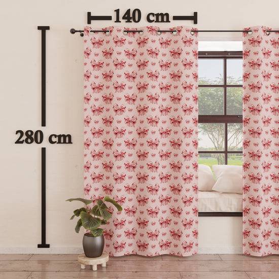 PETTI Tenda Arredo da Interno a Pannelli con Anelli Fiocco Rosa Ultimi due giorni