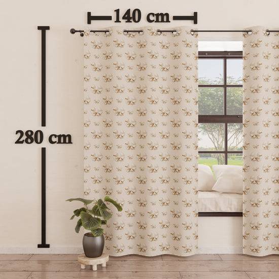 PETTI Tenda Arredo da Interno a Pannelli con Anelli Fiocco Beige Ultimo giorno