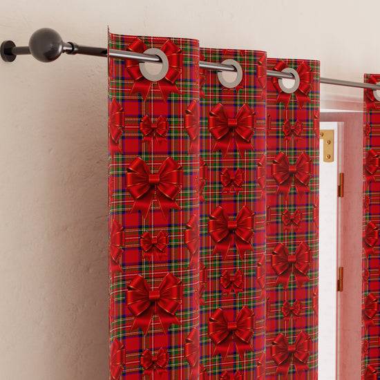 PETTI Tenda Arredo da Interno a Pannelli con Anelli Fiocco Tartan, Fantasia Scozzese Promozione temporanea