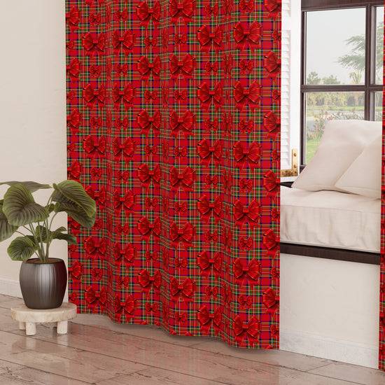 PETTI Tenda Arredo da Interno a Pannelli con Anelli Fiocco Tartan, Fantasia Scozzese Promozione temporanea