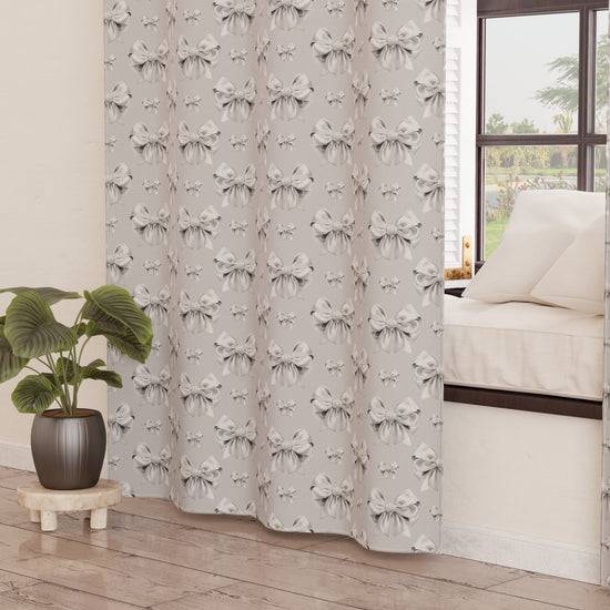 PETTI Tenda Arredo da Interno a Pannelli con Anelli Fiocco Grigio Fino al 50% di sconto