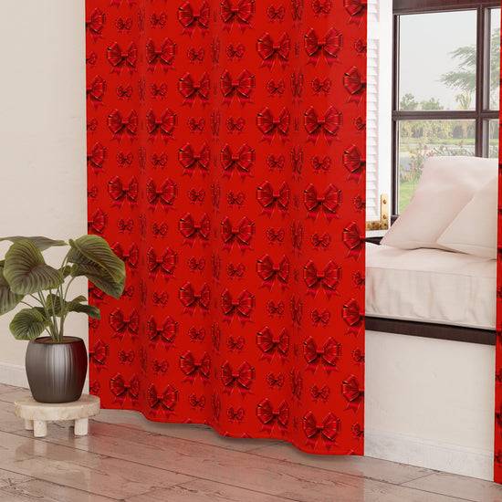 PETTI Tenda Arredo da Interno a Pannelli con Anelli Fiocco Rosso Fino al 60% di sconto