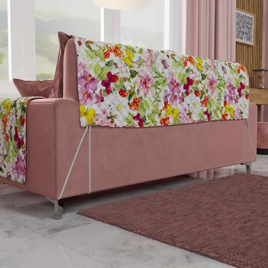 PETTI Copridivano, Salvadivano in Stampa Digitale, Reversibile, Farfalle Fino al 55% di sconto