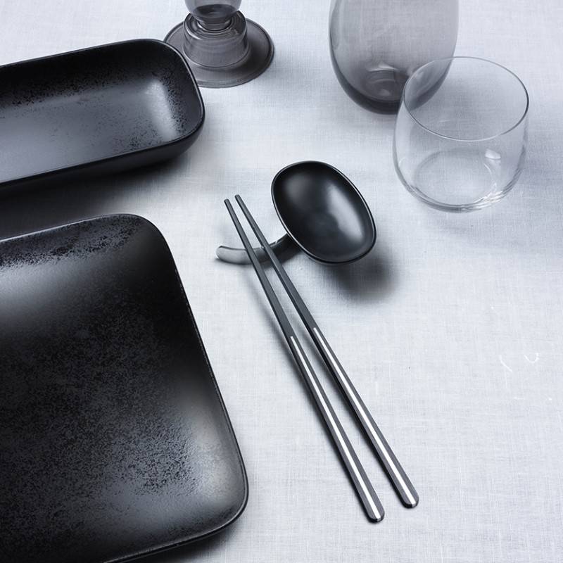 Pintinox Audrey» Set Orientale con bacchette, ciotola e appoggia bacchette in SPS Flash Sale