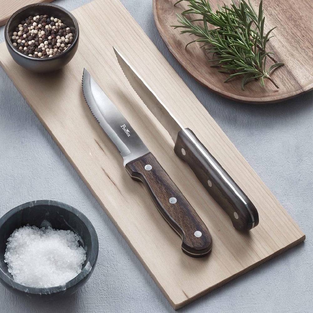 Pintinox P WOOD » 4 Coltelli da carne dimensione big Fino al 50% di sconto
