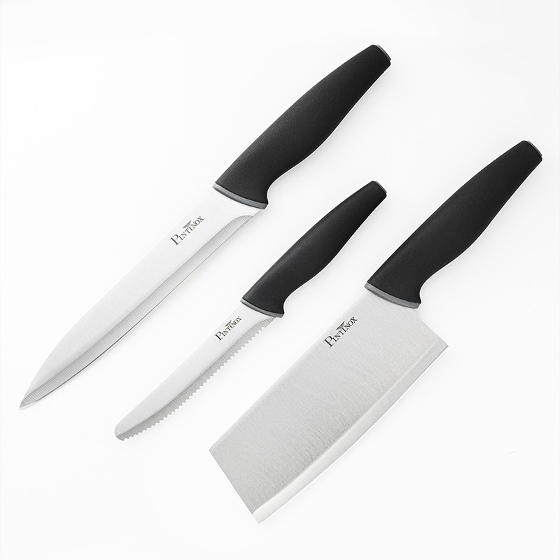 Pintinox Virtuoso Set coltelli » 3 pezzi Coltello arrosto Mannaia Coltello pomodoro Novità