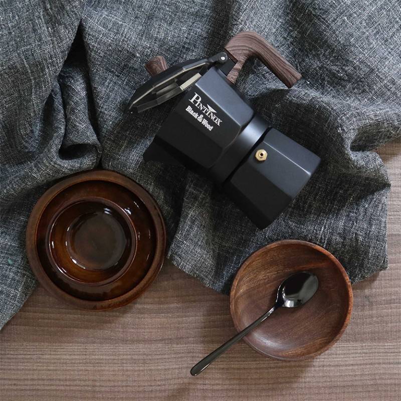 Pintinox Black&Wood» Caffettiera Moka Vendita Economica