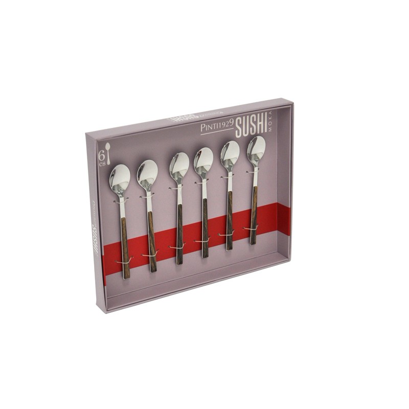 Pintinox Sushi Moka » Cucchiaini con manico wenge Offerta temporanea
