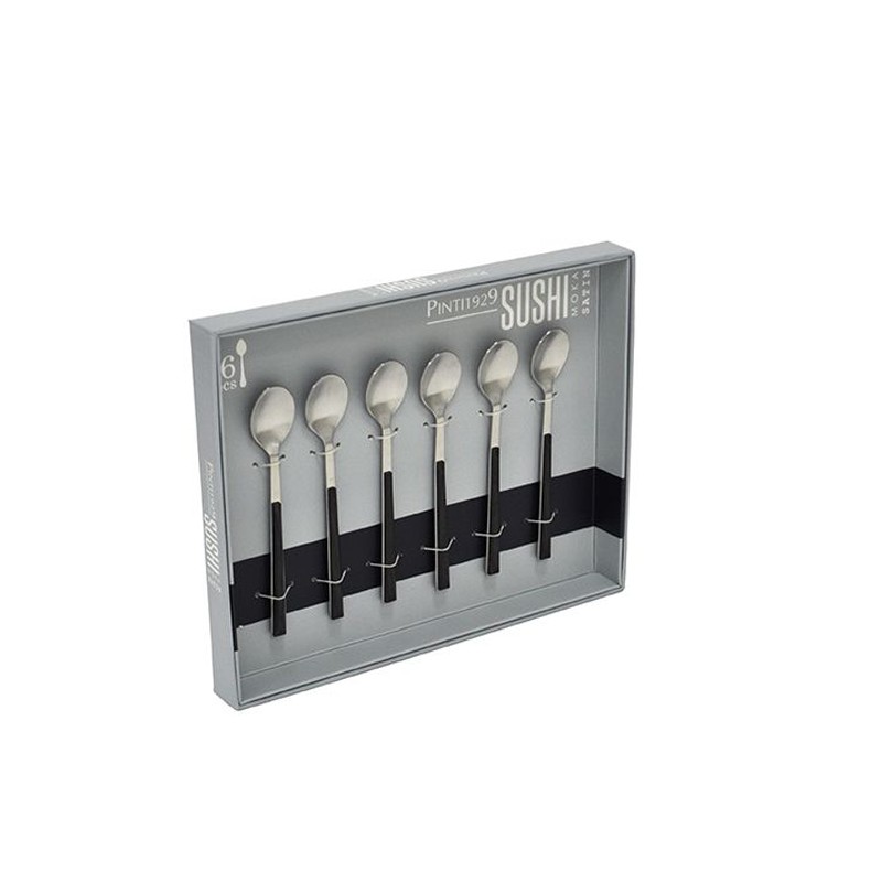 Pintinox Sushi Moka » Cucchiaini con manico ebano Offerte esclusive