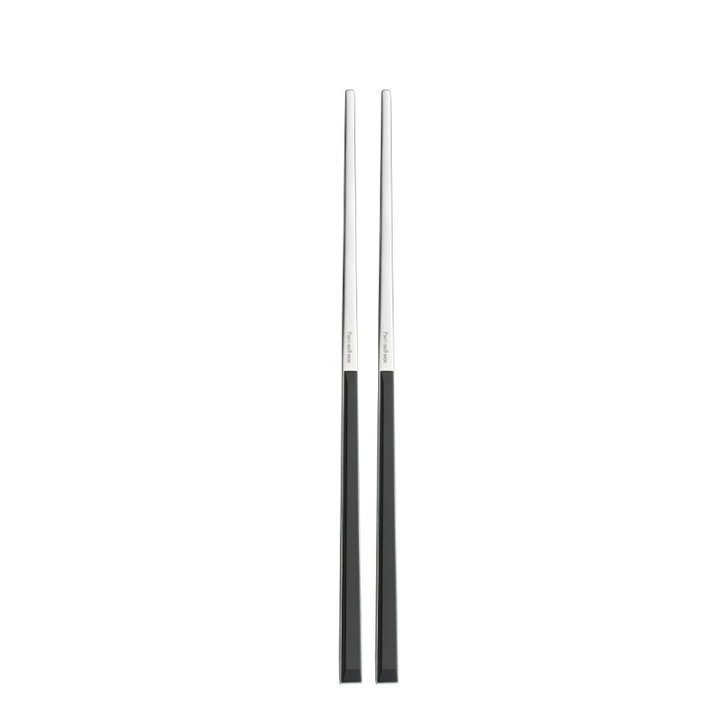 Pintinox Sushi Pro » Set 24 posate da tavola in acciaio satinato con manico nero Offerte giornaliere