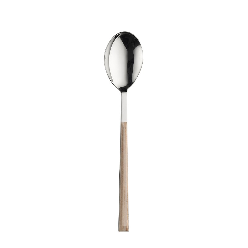 Pintinox Sushi Queen » Set 24 posate da tavola in acciaio lucido con manico betulla Offerte speciali