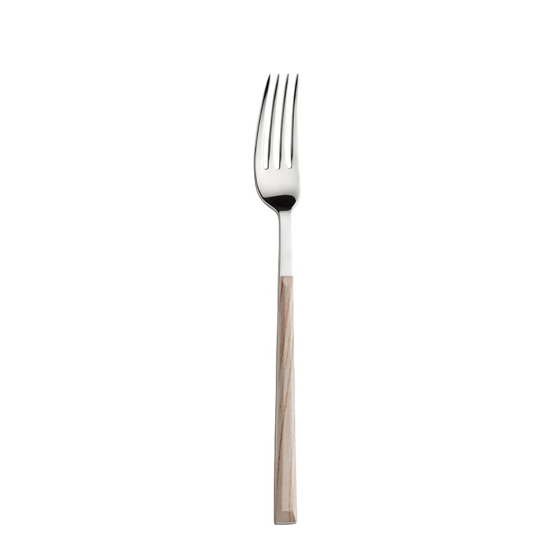 Pintinox Sushi Queen » Set 24 posate da tavola in acciaio lucido con manico betulla Offerte speciali
