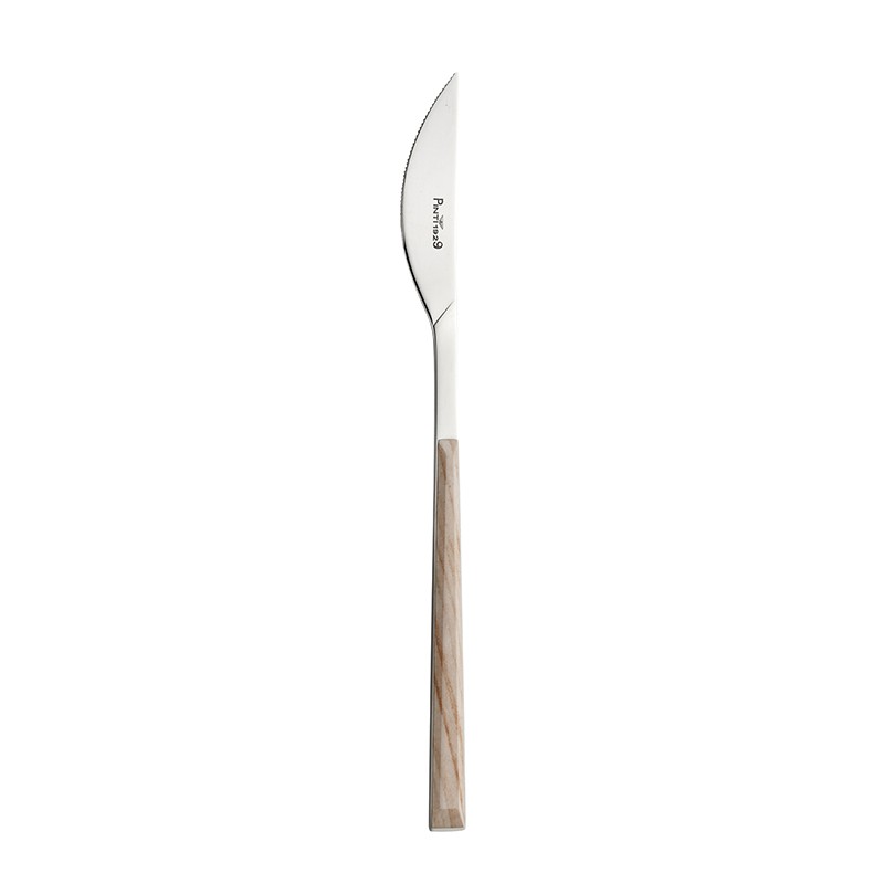 Pintinox Sushi Queen » Set 24 posate da tavola in acciaio lucido con manico betulla Offerte speciali
