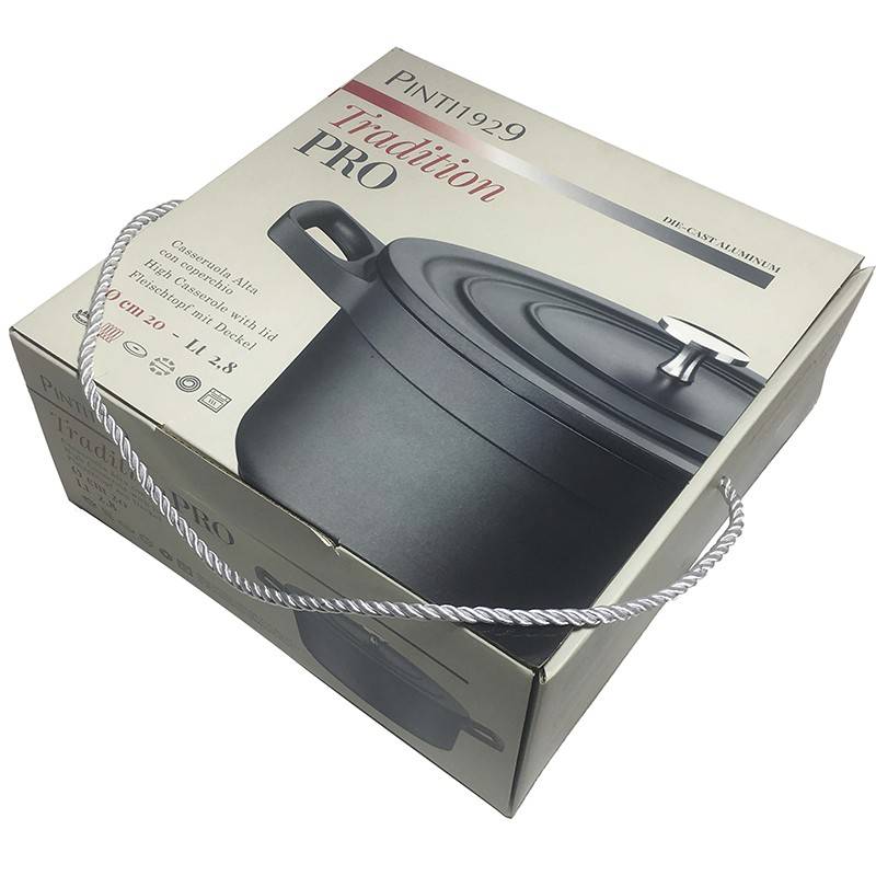 Pintinox PRO TRADTION » Tradition Casseruola alta in alluminio con coperchio in alluminio Only for today