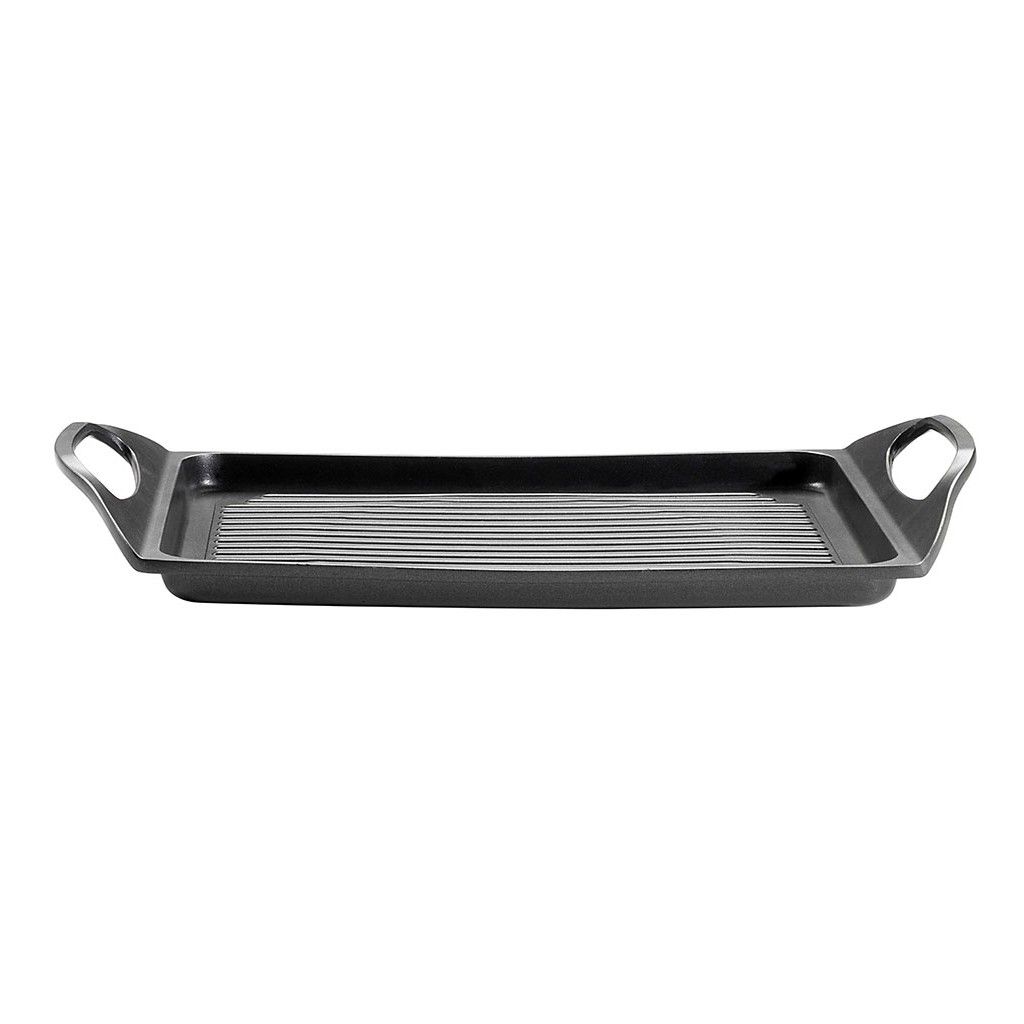 Pintinox PRO » Piastra con grill 45x27 cm in alluminio con rivestimento interno antiaderente Esporta salva