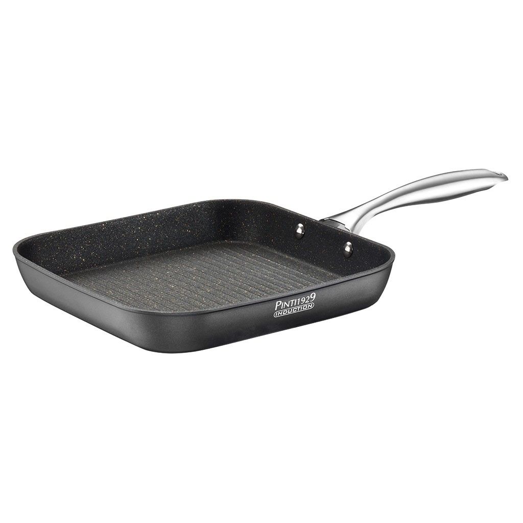 Pintinox ST1 » Bistecchiera con grill 26x26 cm in alluminio con rivestimento interno antiaderente Duty-free