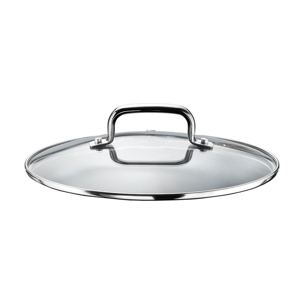 Pintinox ST1 » Wok Ø 28 cm in alluminio con rivestimento interno antiaderente con coperchio In Linea