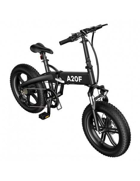 ADO A20F+ Bici Elettrica Pieghevole 250W Motore Mozzo senza Spazzole Batteria 36V 10.4Ah - Nero Spedizione gratuita
