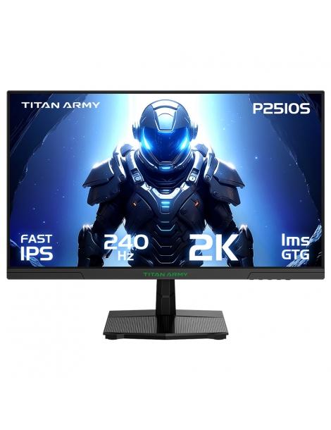 TITAN ARMY P2510S Flat Monitor da gioco 16:9 24 5 pollici Fast IPS QHD 240Hz 2K 1ms GTG Cura degli occhi VESA 100x100mm Convenienza