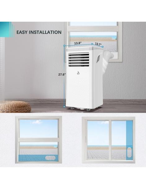 LUKO A011D1-7K 3 in 1 condizionatore d'aria portatile deumidificatore 7000BTU capacità di raffreddamento Limitato a 3 giorni