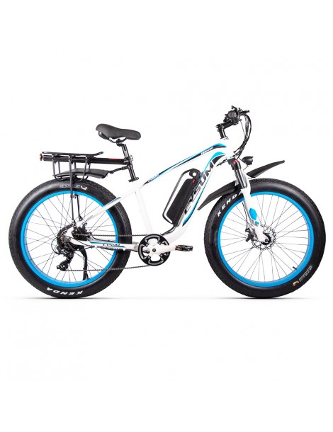 CYSUM M980 Pneumatici Grassi da 26 pollici Bicicletta Elettrica 1000W Motore Brushless 17Ah Batteria rimovibile - Nero Blu Cyber Monday