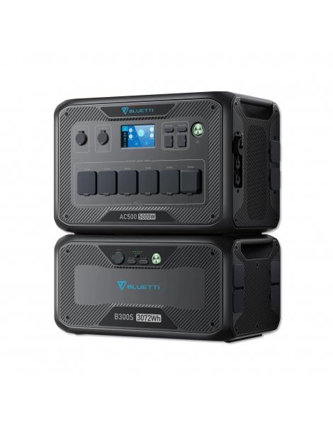 BLUETTI AC500 + B300S Power Station 5000W/3072WH Batteria LiFePO4 per il backup della batteria domestica Promozione