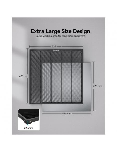 ATOMSTACK F4 420x410mm Letto laser Tavolo di lavoro a nido d'ape Shopping Online