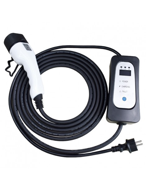 ANDAIIC Modalità 2 8A/10A/13A/16A Current Adjustable 5m Cable Caricabatterie portatile EV-UE Affare Del Giorno