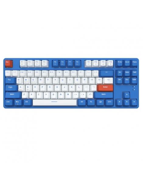 Ajazz AK871 interruttore blu 87 tasti tastiera meccanica dual-mode senza fili Saldi